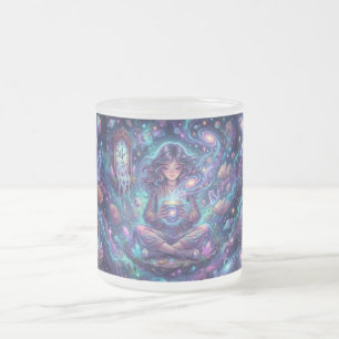 Givré Tasse Déesse Cosmique – Femme de Méditation de la