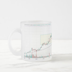 Givré tasse design graphique stock