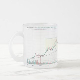 Givré tasse design graphique stock