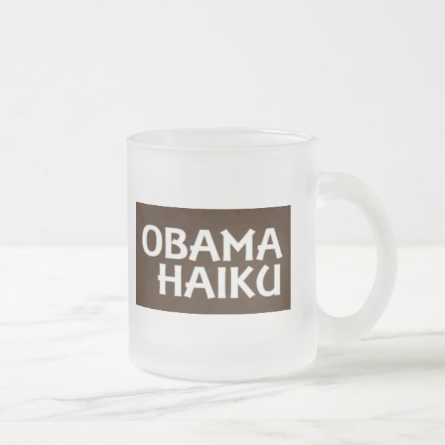 Givré Tasse d'optique de Haiku d'Obama (Droit)