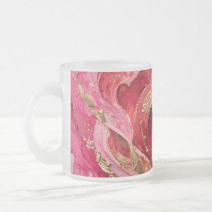 Givré Tasse Élégance Marbre Rose & Or