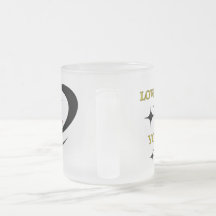 Tasse en verre dépoli aimez-vous vous êtes le meil