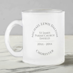 Givré Tasse en verre dépoli Chorister