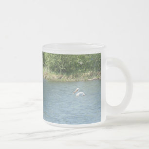 Givré Tasse en verre dépoli Pélican