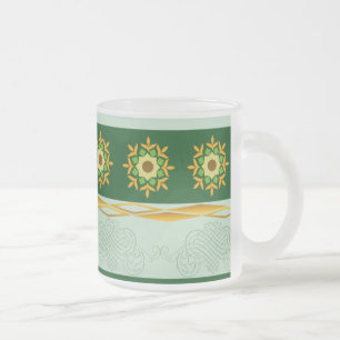 Givré Tasse en verre - vert 05