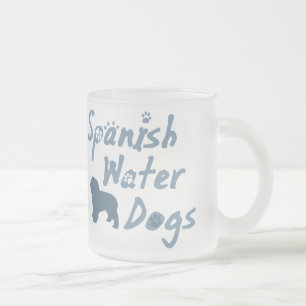 Givré Tasse espagnole de chien d'eau de bleus layette