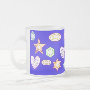 Givré Tasse Formes Bleues