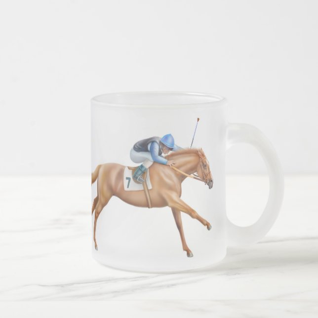 Givré Tasse givrée par cheval de course de pur sang (Droit)