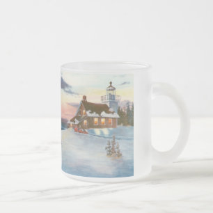 Givré Tasse givrée par coucher du soleil d'étoile