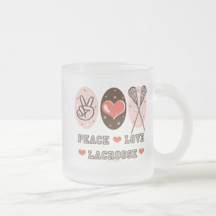 Givré Tasse givrée par lacrosse d'amour de paix