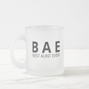Givré Tasse Meilleure Tante Ever, Tante BAE Mug, Tante C