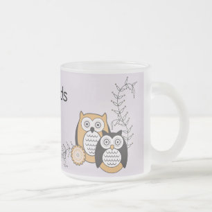 Givré Tasse moderne de hiboux