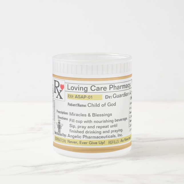 Givré Tasse personnalisable de la prescription RX (Centre)