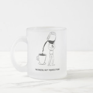 Givré Tasse «Progrès. Pas perfection»