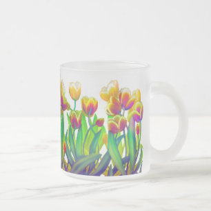 Givré Tasse psychédélique de jardin de tulipe