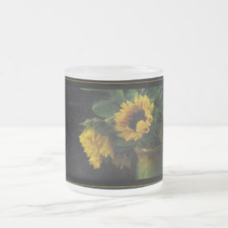 Givré Tournesols sur une tasse givrée