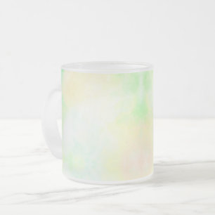 Givré Une tasse en céramique blanche avec un motif d'aqu