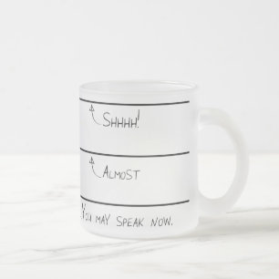 Givré Vous pouvez parler la tasse de café maintenant