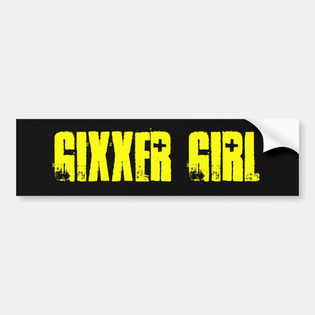 GIXXER MÄDCHEN AUTOAUFKLEBER (Vorne)
