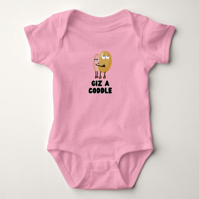 Giz a Coddle - Baby  - Irish Humour Baby Strampler (Vorderseite)