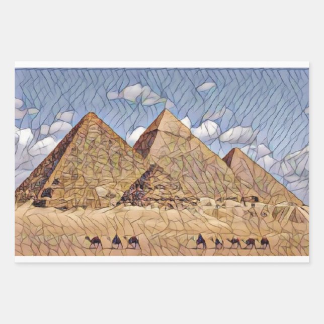 Giza Pyramid von Mirsat Karabel Geschenkpapier Set (Vorderseite)