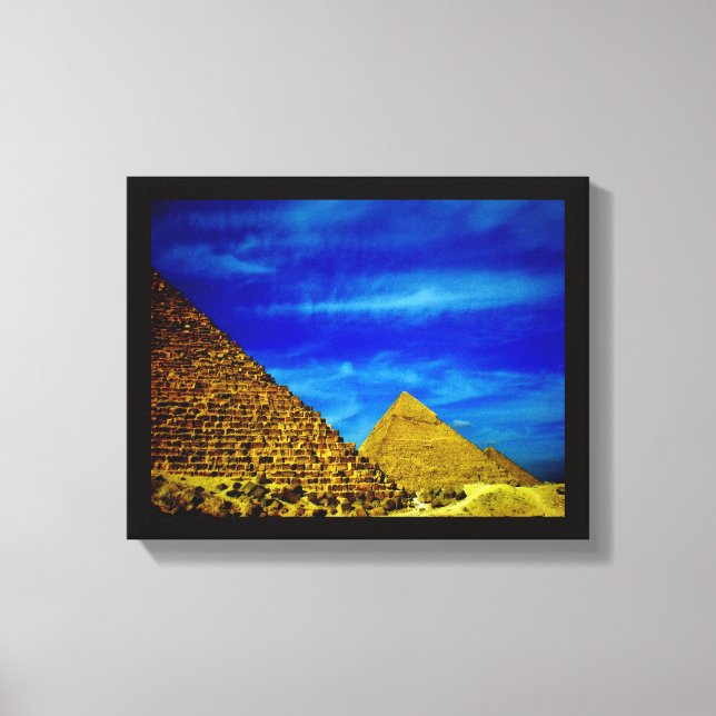 Giza Pyramids Leinwanddruck (Vorderseite)