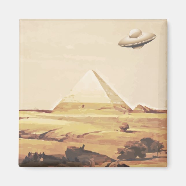 Giza Spaceship Magnet (Vorne)