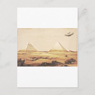 Giza Spaceship Postkarte