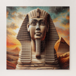 Giza Sphinx Kopf mit Pyramiden Ägypten Reisen