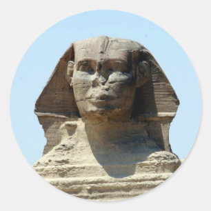 Giza-Sphinx Runder Aufkleber