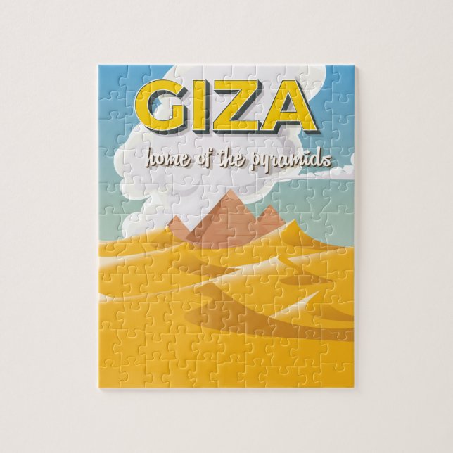 Giza - Zuhause der Pyramiden Reiseplakat (Vertikal)
