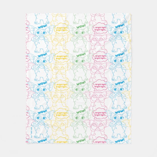 Gizmo | Bright Light! Bright Light! Fleecedecke (Vorderseite)