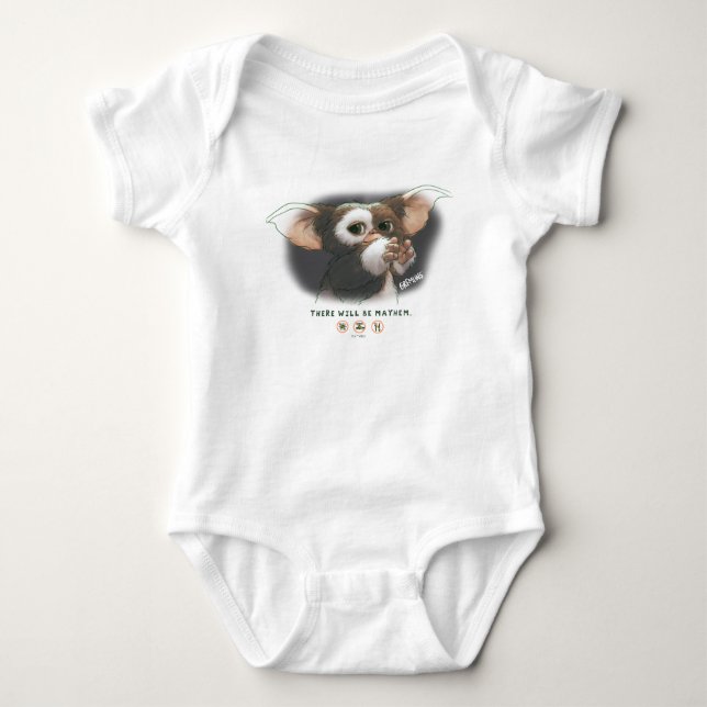 Gizmo Es Wird Chaos Geben Baby Strampler (Vorderseite)