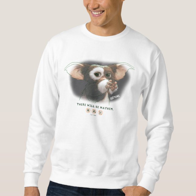 Gizmo Es Wird Chaos Geben Sweatshirt (Vorderseite)