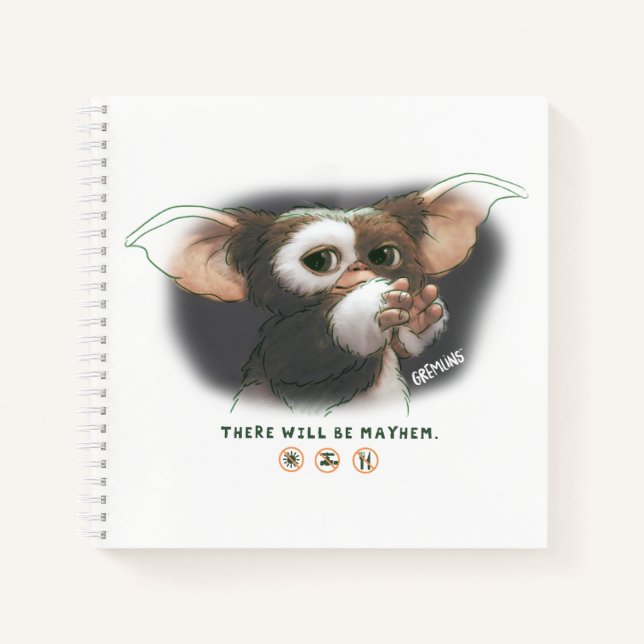 Gizmo Es wird ein Chaos geben Notizbuch (Vorderseite)