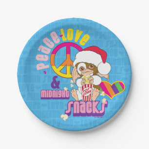 Gizmo   Frieden Liebe & Mitternachtssnacks Pappteller