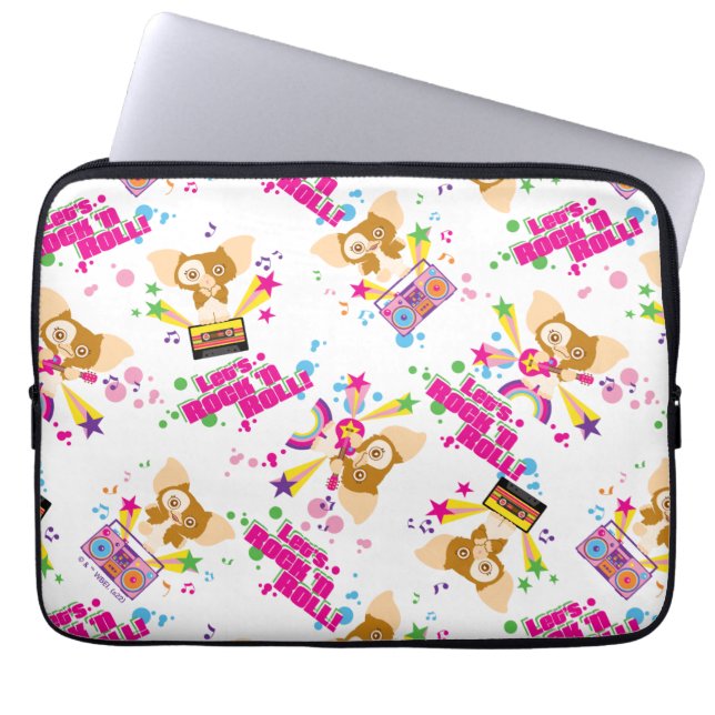 Gizmo | Let's Rock 'n Roll Muster Laptopschutzhülle (Vorderseite)