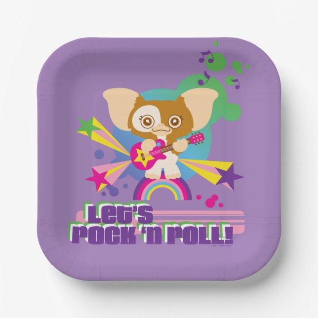 Gizmo | Let's Rock 'n Roll Pappteller (Vorderseite)