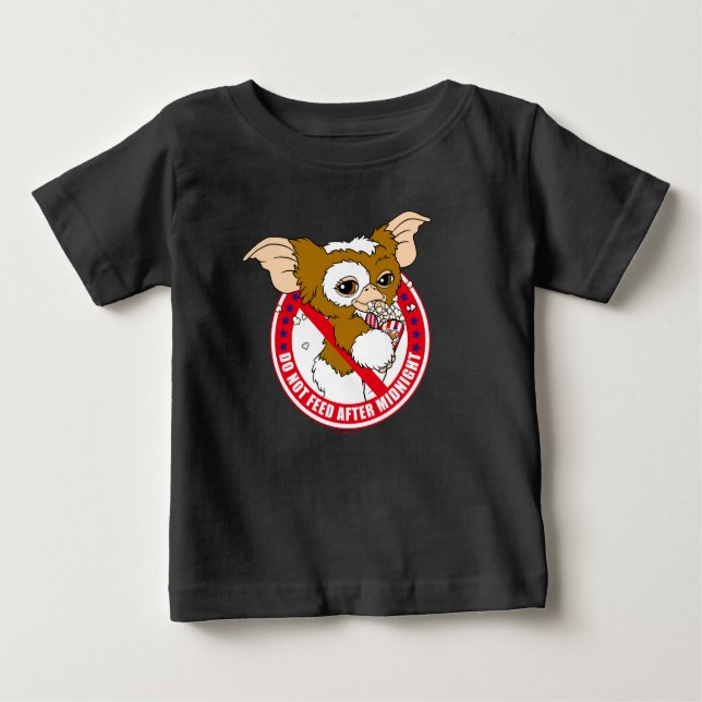 Gizmo | Nach Mitternacht nicht Gefüttert Baby T-shirt (Vorderseite)