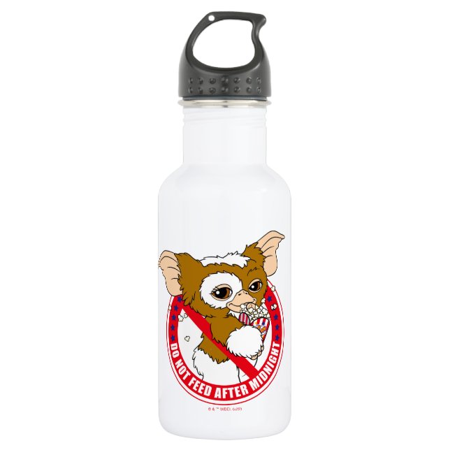 Gizmo | Nach Mitternacht nicht Gefüttert Edelstahlflasche (Vorderseite)