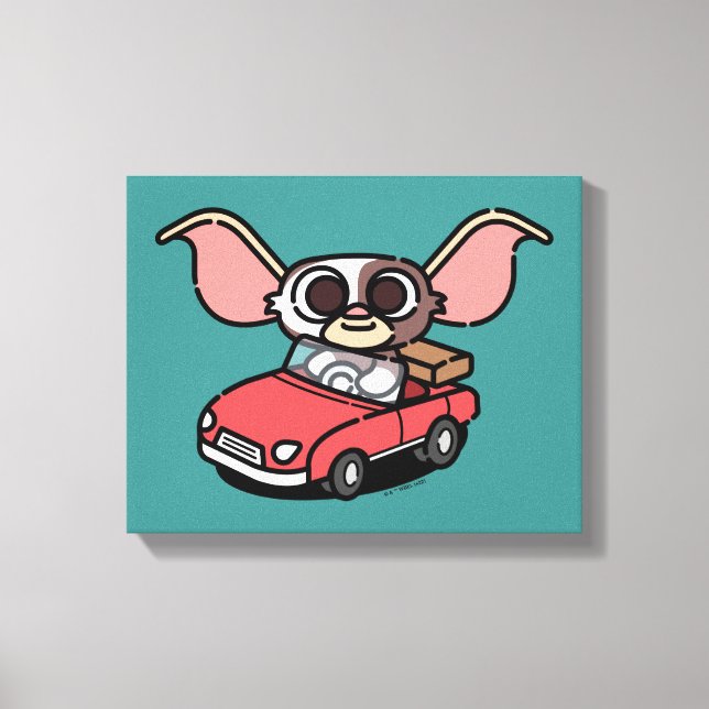 Gizmo | NIEDLICHER COMIC Leinwanddruck (Vorderseite)