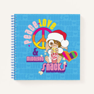Gizmo   Peace Liebe & Midnight Snacks Notizbuch