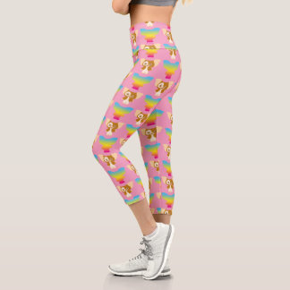 Gizmo | Rainbow Pattern Capri Leggings