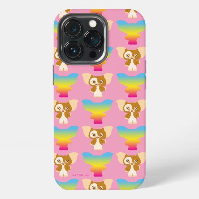 Gizmo | Regenbogenmuster iPhone 13 Pro Hülle (Hinten)