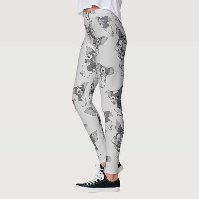 Gizmo | Schwarz-Weiß-Muster Leggings (Links)