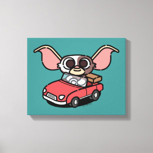 Gizmo   Süßer Comic-Fahrer Leinwanddruck