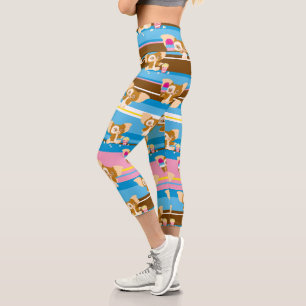Gizmo   Süßes Comic-Muster Capri Leggings
