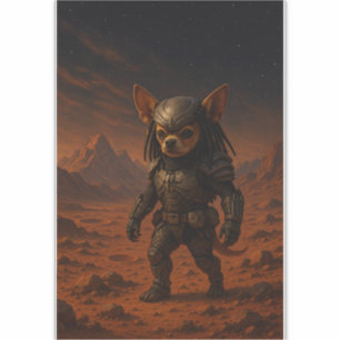 Gizmo the Predator on Mars Aufkleber