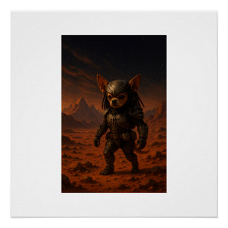 Gizmo the Predator on Mars Poster