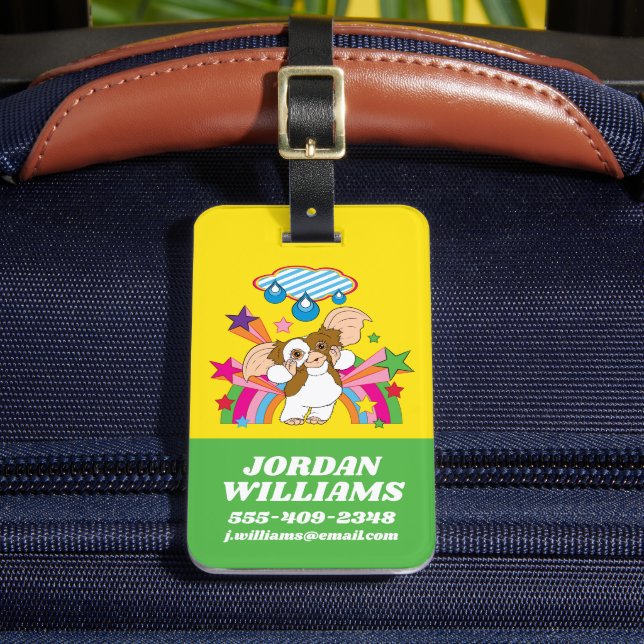 Gizmo | Träumen von Raindrops Gepäckanhänger (Vorderseite Insitu 2)